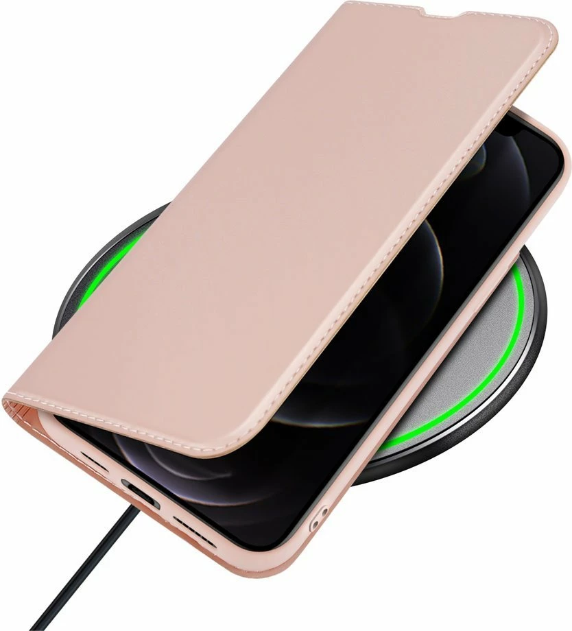 Mbështjellës Dux Ducis Skin Pro Bookcase për iPhone 13 Pro Max, rozë