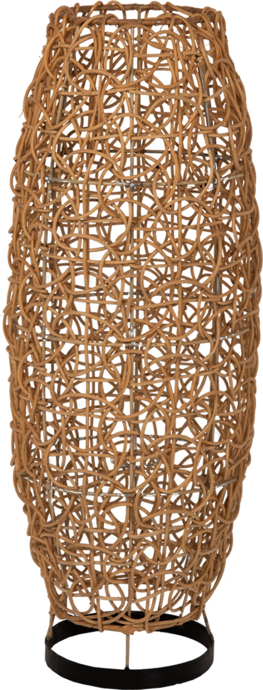 Llambë dyshemeje, rattan natyral, FH7877, Φ24x62H cm