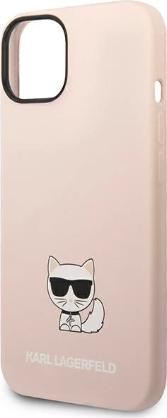 Mbështjellës Karl Lagerfeld Silicone Choupette Body për iPhone 14 Plus 6.7", Rozë