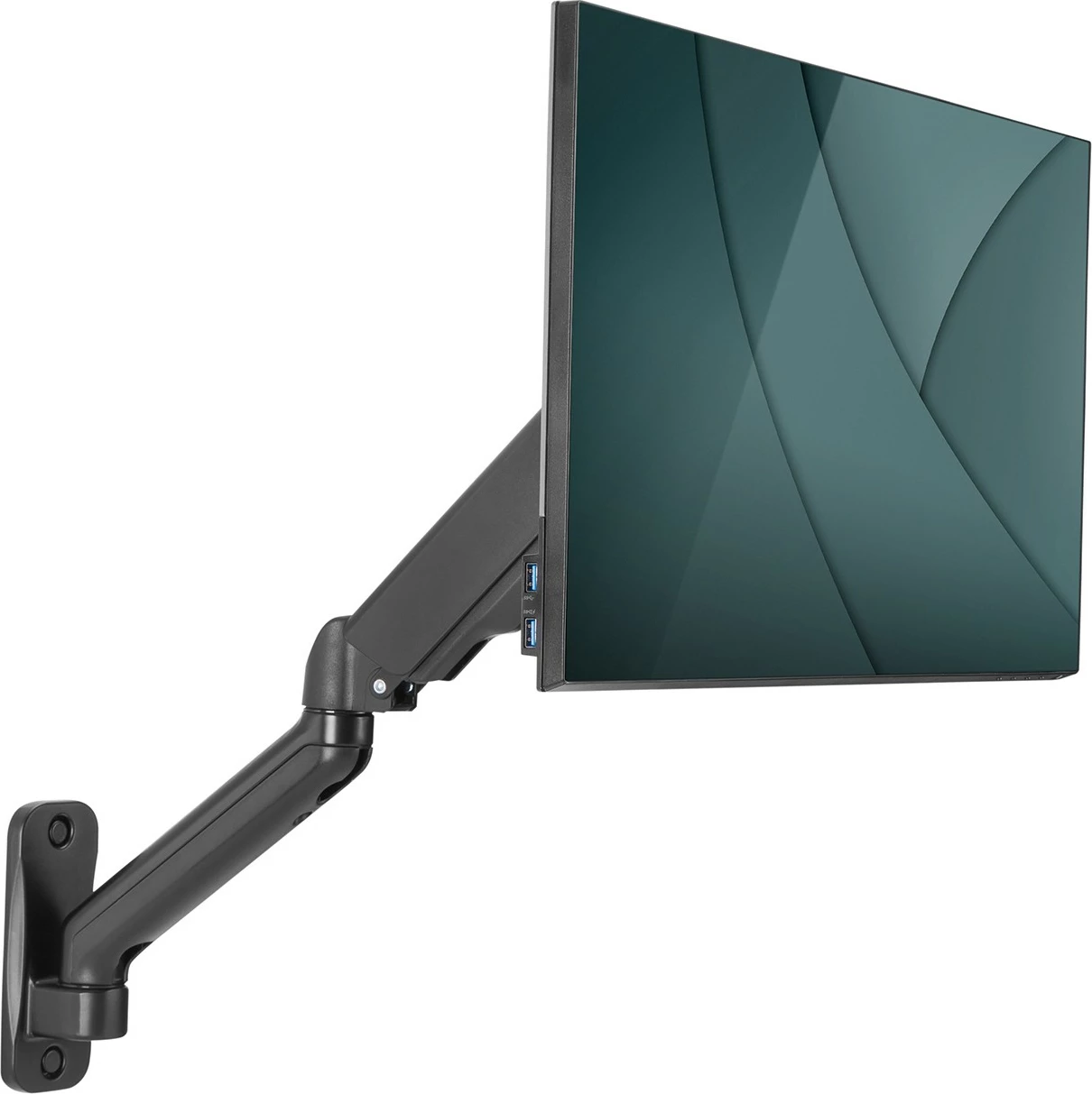 Mbajtëse muri për monitor Digitus, universal, me gaz, 32 inç, e zezë