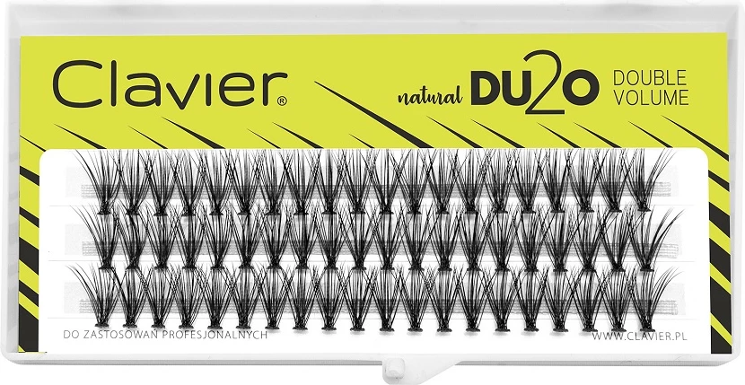 Clustera për qerpikë Clavier DU2O Double Volume Black 10mm