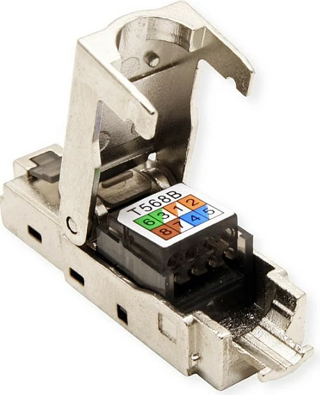 Konektor rrjeti VALUE 26.99.0373, RJ-45, Cat6a, Silver