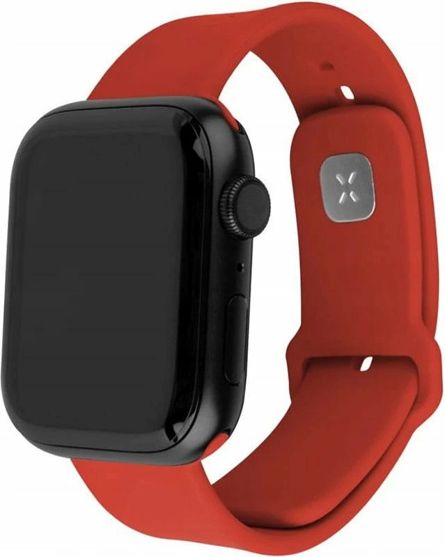 Rrip silikoni Smartwatch Fixed FIXSST2-434-RD për Apple Watch 42/44/45 mm, 2 gjatësi (22/24 cm), kuqe