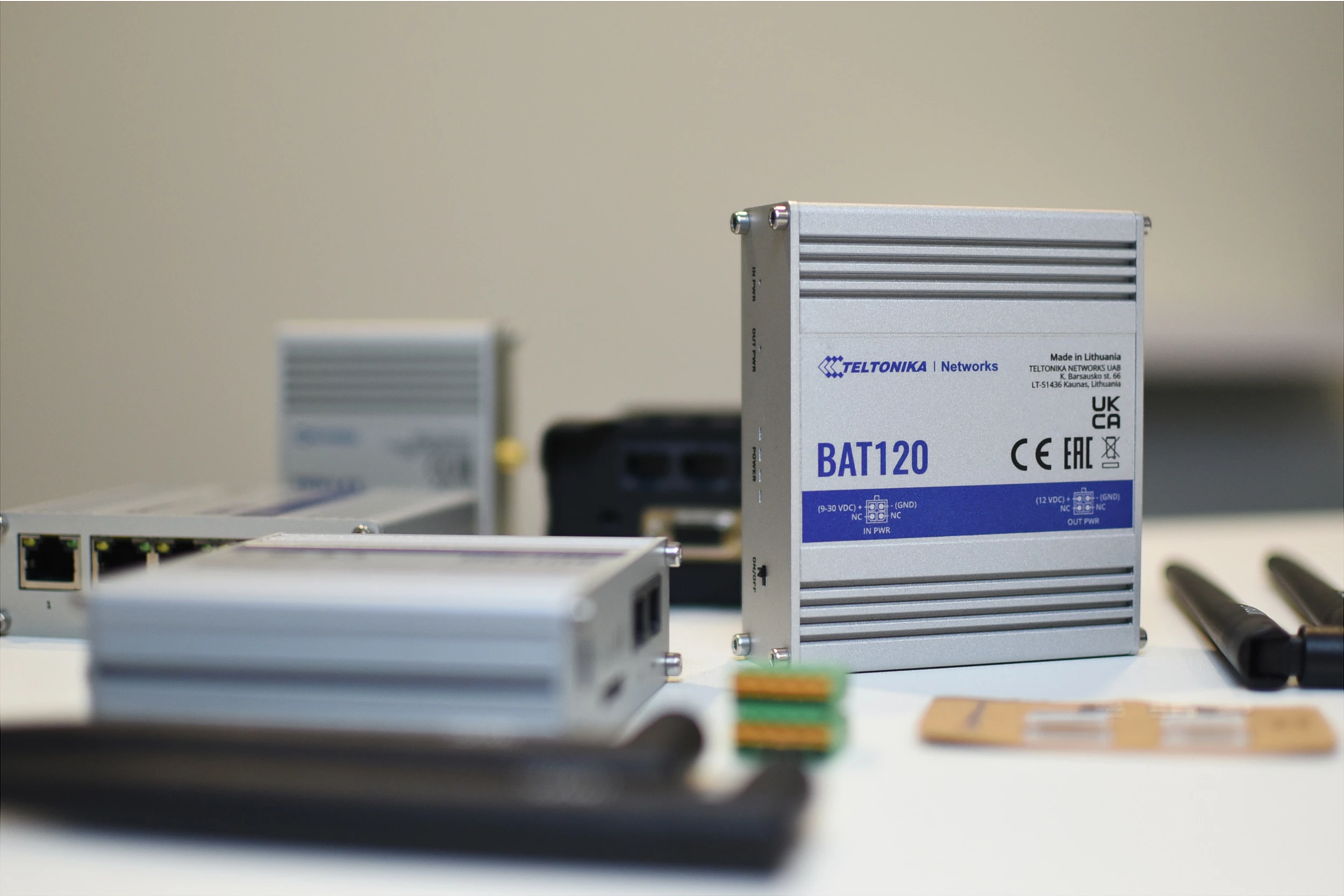 UPS Teltonika BAT120, bateri rezervë DC 22W, Li-Ion 2.3Ah, stainless steel