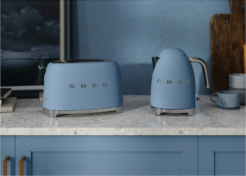 Bollier uji elektrik Smeg KLF03SBMEU, 1.7L, 2400W, Storm Blue