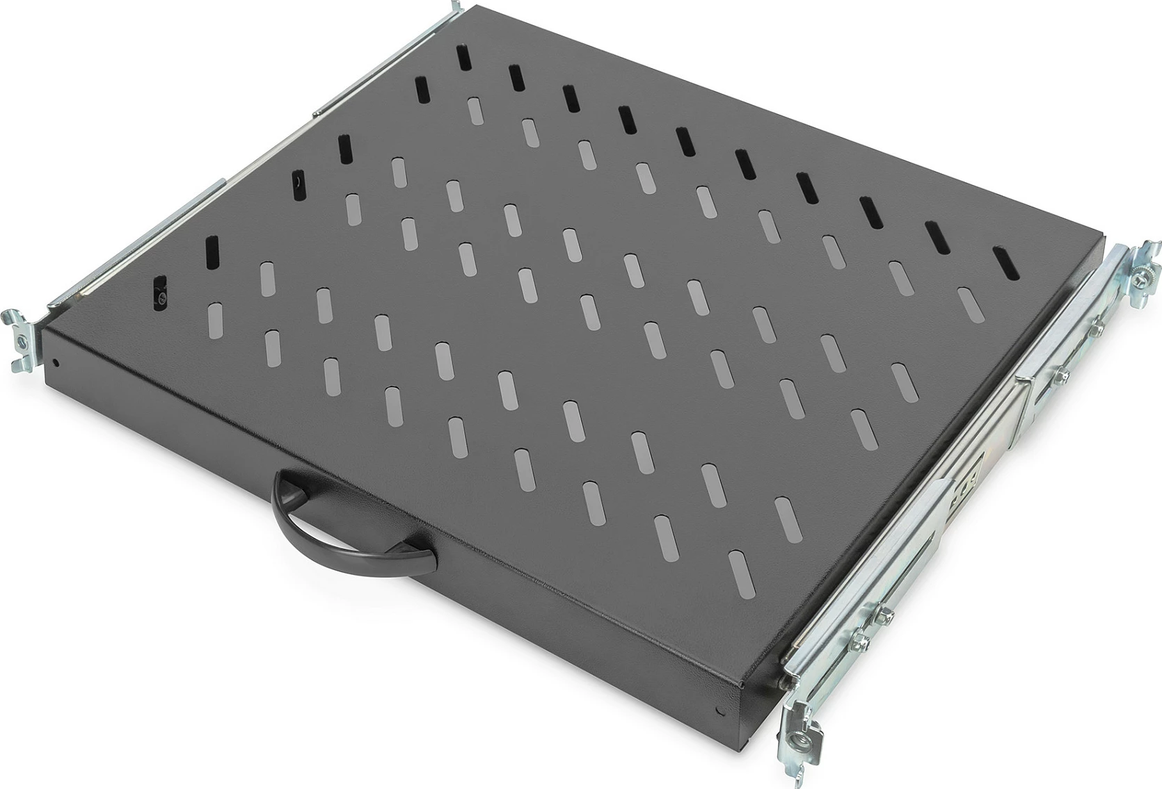 Raft i lëvizshëm Digitus 1U 19 inç, 25kg, i zi