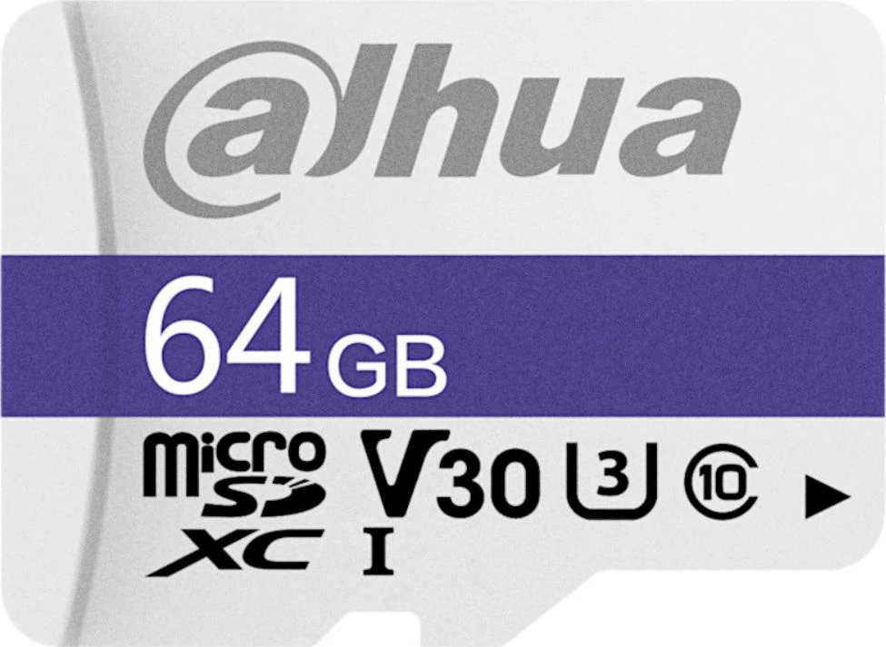 Kartë memorie microSDXC Dahua Technology C100 64GB Class 10 UHS-I/U3 V30 (TF-C100/64GB)