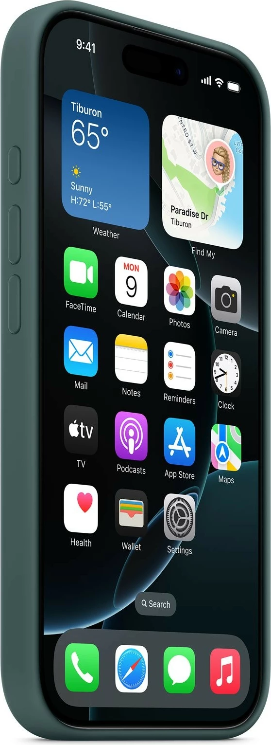 Apple iPhone 16 Pro - Silicone Case with MagSafe - Lake green