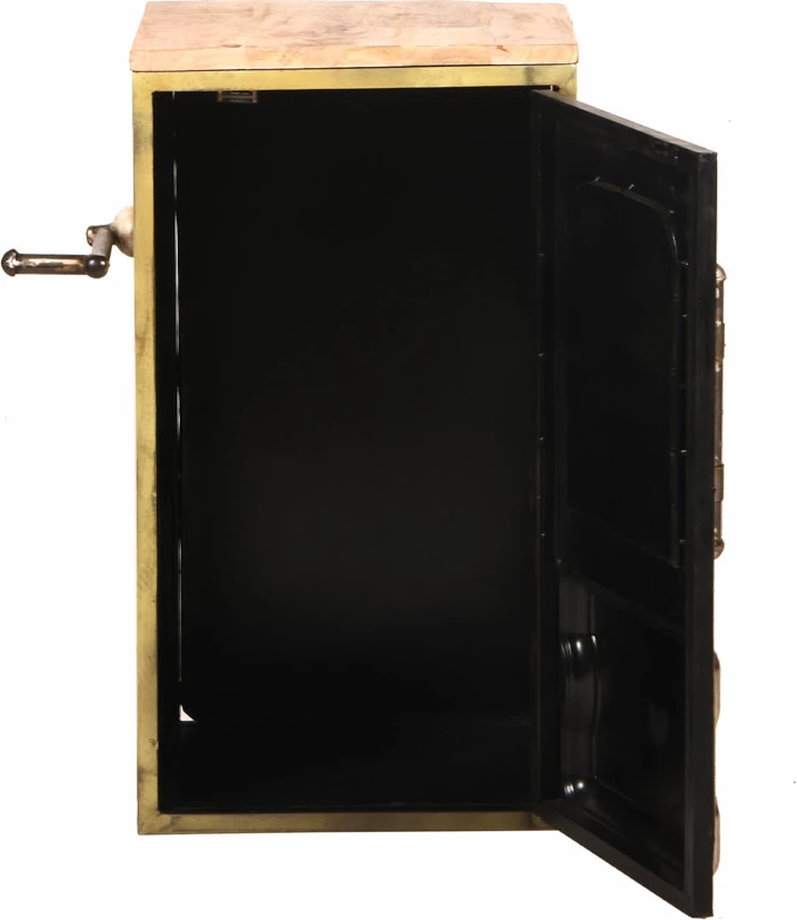 Tavolinë anësore Gas Pump, shumëngjyrëshe me dizajn vintage, 57x36x71