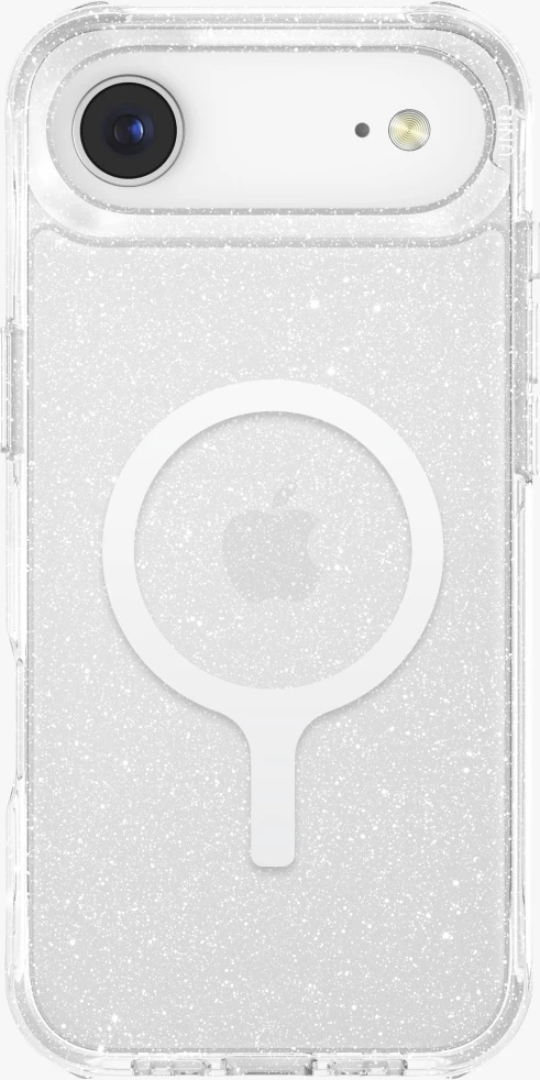 Mbështjellës UNIQ LifePro Xtreme Magclick Charging për iPhone 17 Air, transparent me glitter