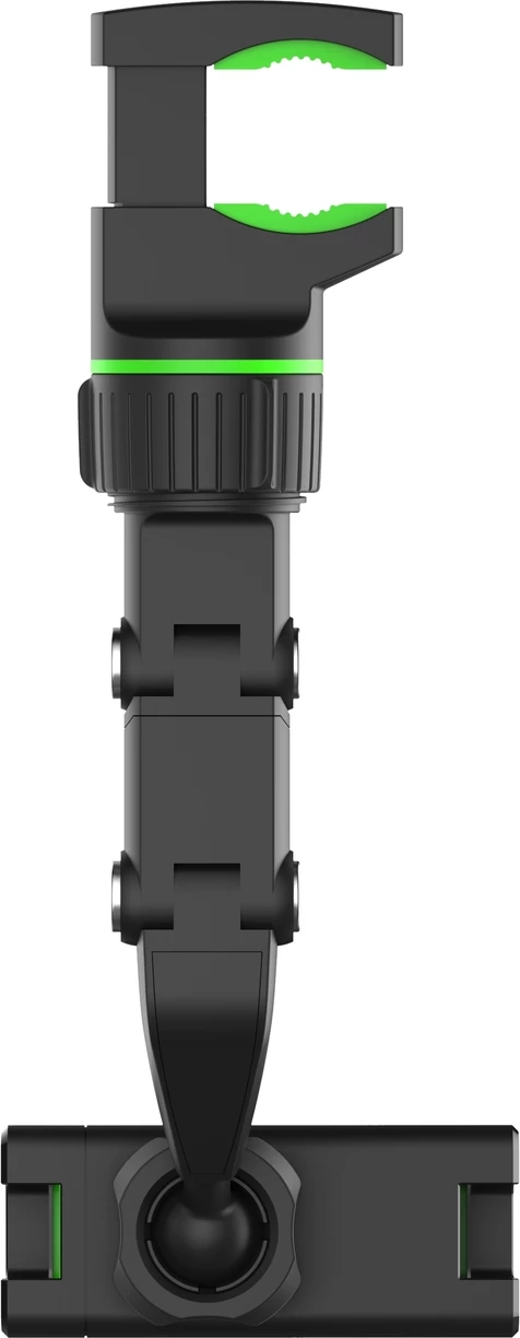 Mbështjellës për celular Hurtel, për pasqyrë të makinës, i rregullueshëm, i zi/gjelbër