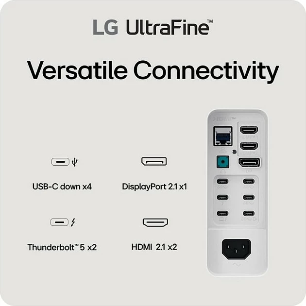 Monitor LG UltraFine 40U990A-W, 40", 5K2K 5120x2160, Nano IPS Black, Thunderbolt 5, FreeSync Premium, i zi