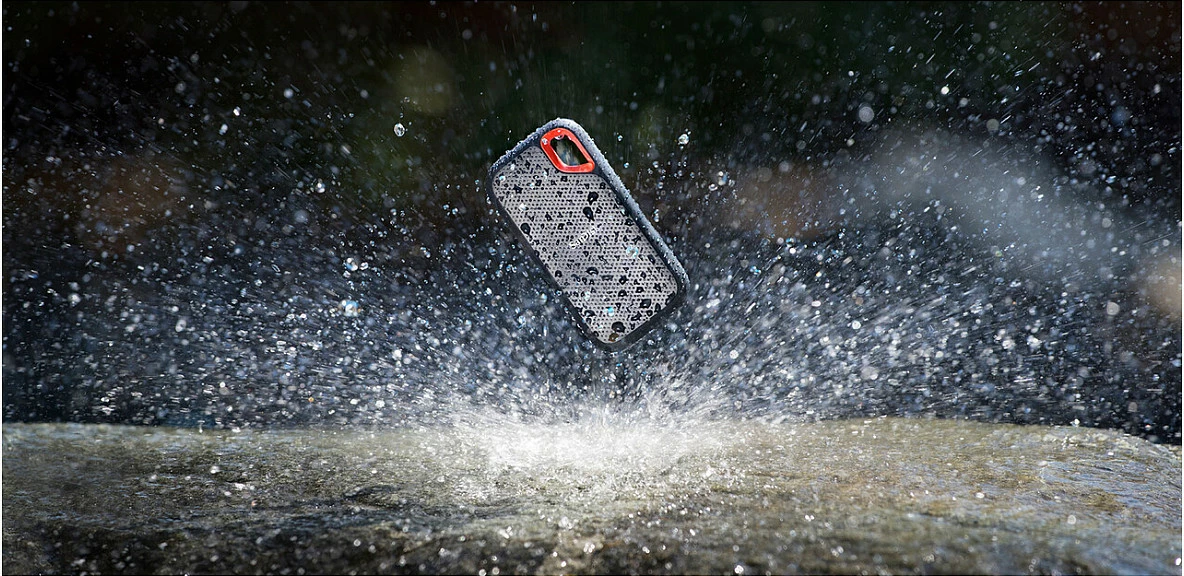 SSD portabël SanDisk Extreme, 4 TB, USB Type-C, 3.2 Gen 2, 1050 MB/s, Mbrojtje me fjalëkalim, Blu