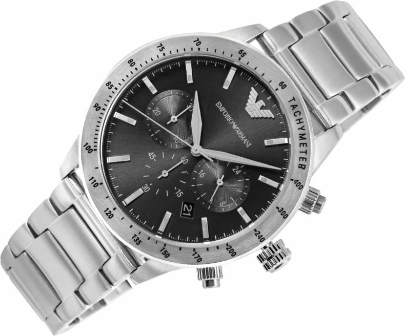 Orë dore për meshkuj Emporio Armani, argjend