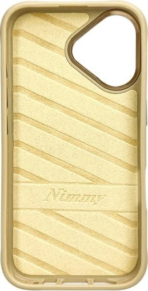 Mbështjellës Nimmy Cool&Cute 2.0 Cat për iPhone 16 6.1", khaki/jeshile
