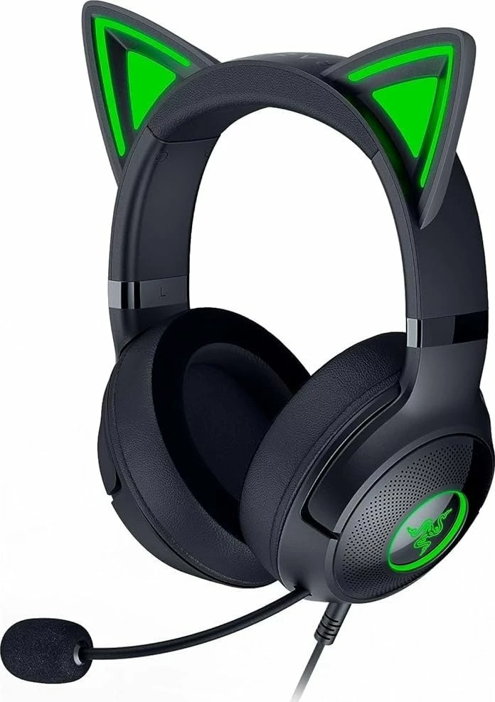Kufje Razer Kraken Kitty V2 RZ04-04730100-R3M1, USB me kabllo 2 m, 7.1 surround, Chroma RGB, të zeza