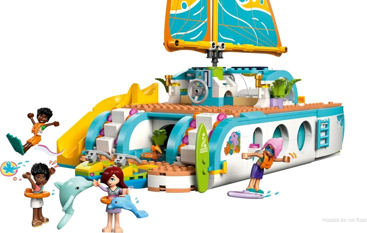 Set LEGO Friends Travel Boat Adventure 42664, 685 pjesë, me 4 minifigura
