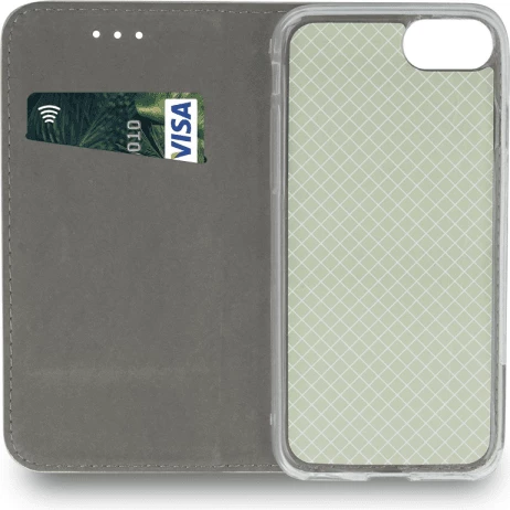 Mbështjellës Premium Flip HAVANA 17942 për iPhone 15, PU lëkurë, me magnet, me stand, e gjelbër