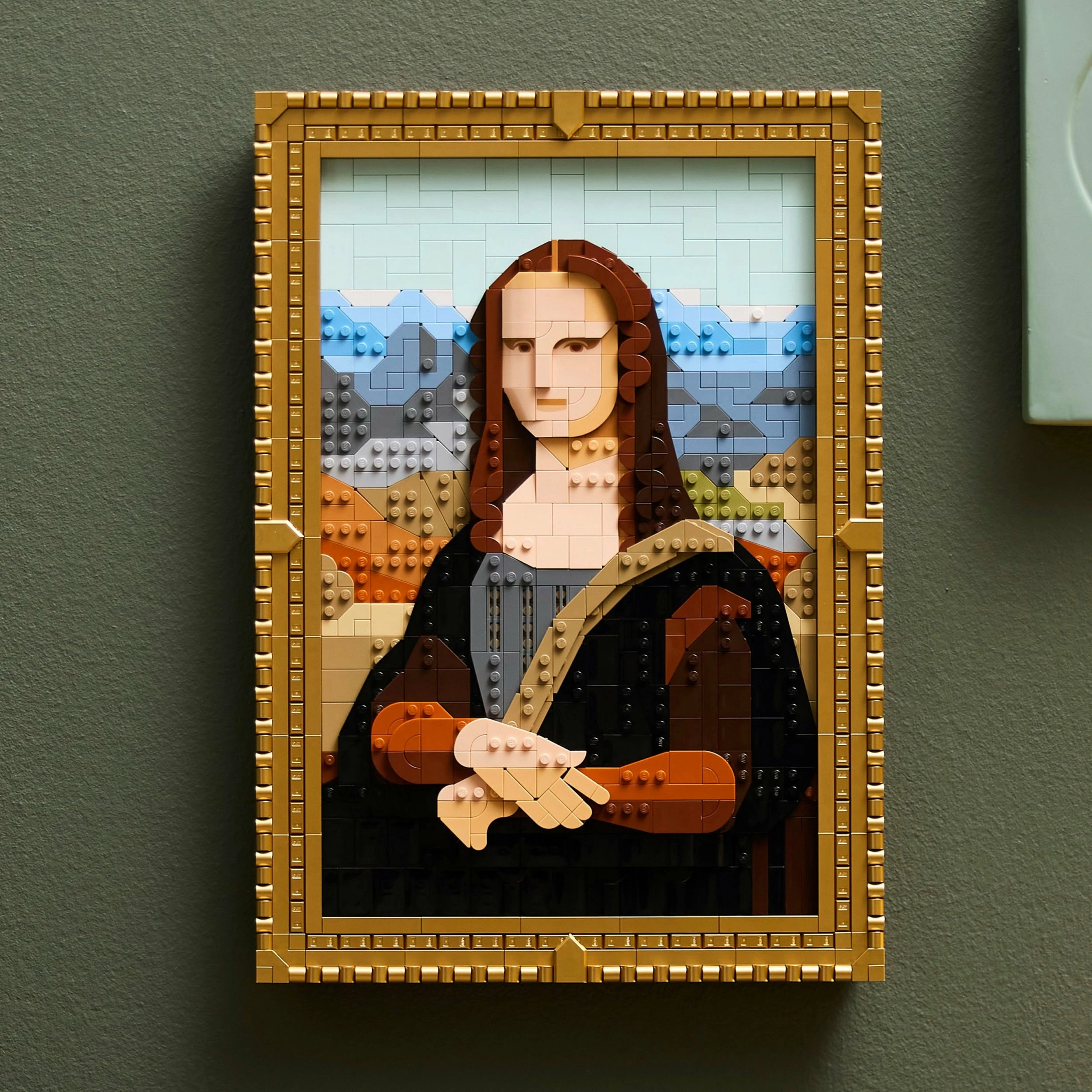 Set LEGO Art Mona Lisa 31213, 1503 pjesë, kornizë e artë