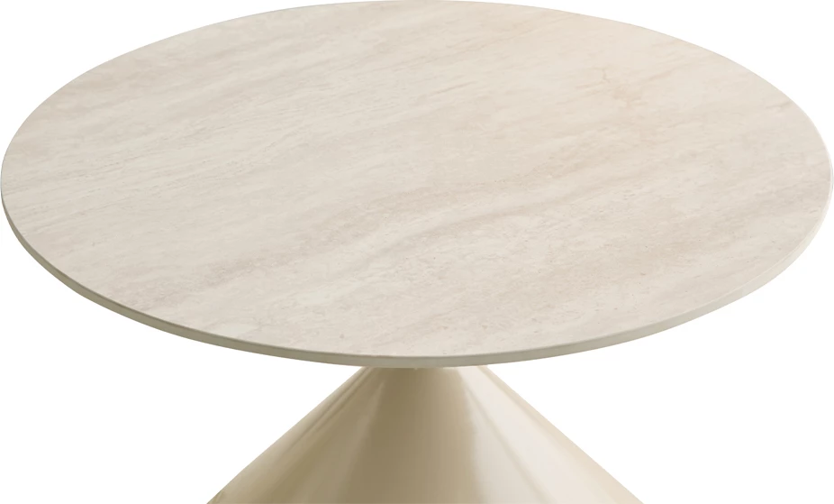 Set tavolinash kafeje PIETRA, krem, 2 copë, 70x70x40cm