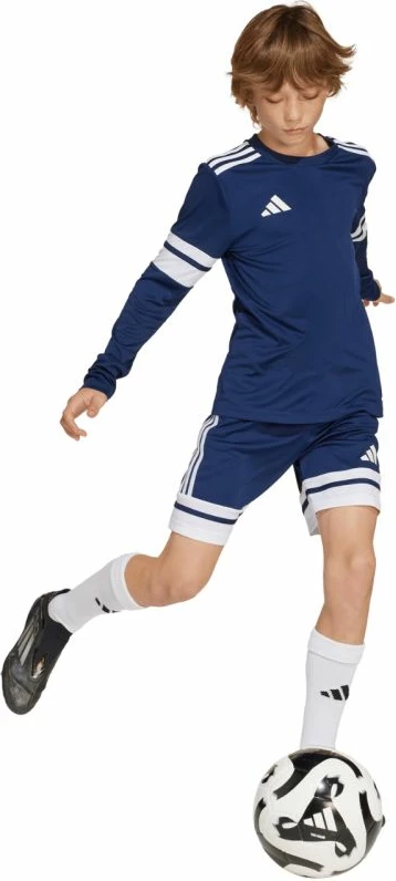 Maicë me mëngë të gjata adidas për fëmijë, navy blue [Madhësia: 116 cm]