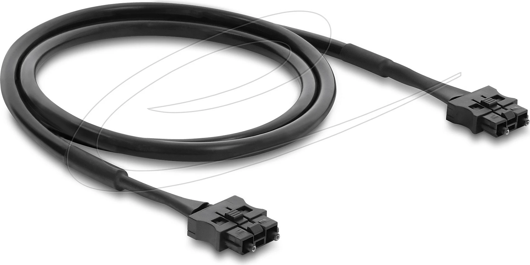 Kabllo fibër optike POF DeLOCK, Servo plug në plug, 1 m, 6.0 mm, e zezë