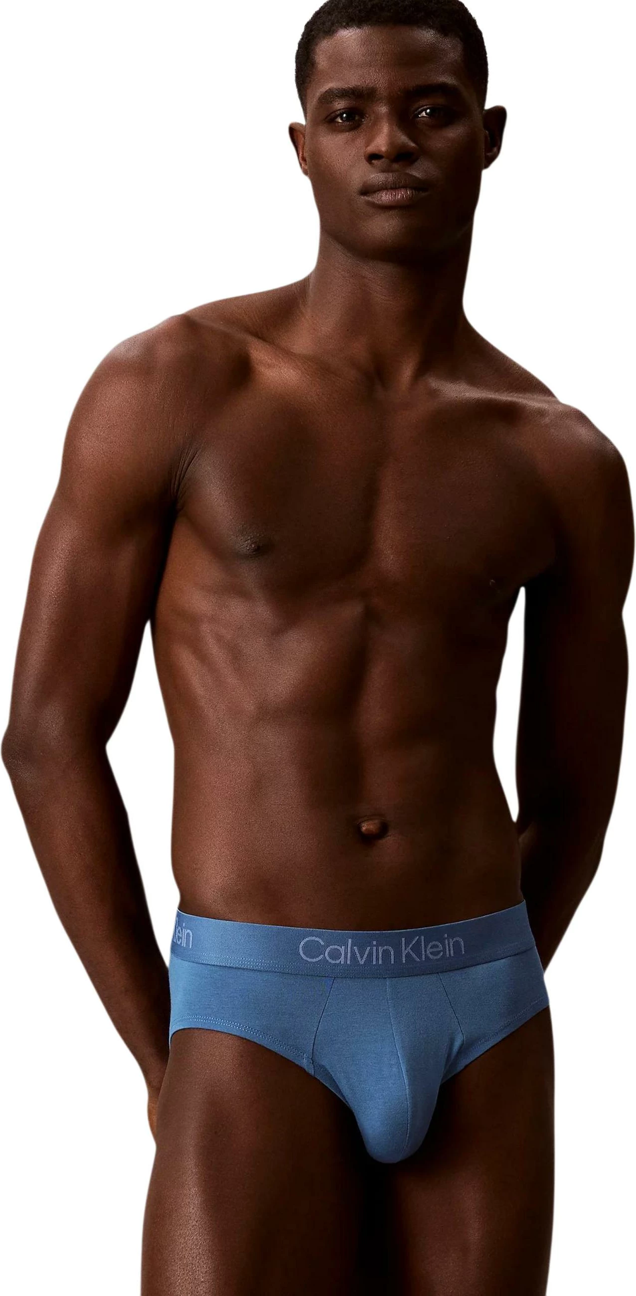 Të brendshme për meshkuj Calvin Klein Underwear Hip Brief 3PK LV00NB4191, bezhë/blu [Madhësia: XL]