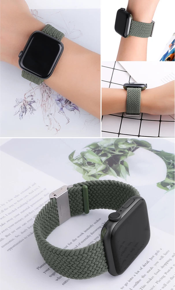 Rrip tekstili i endur për Apple Watch Hurtel, Strap Fabric, për modele 42/44/45/49 mm, Shumëngjyrësh