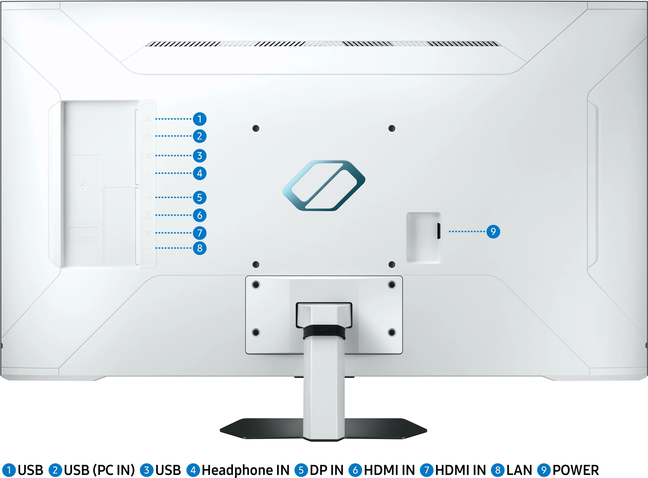 Monitor Samsung S43CG700NU, 43", 4K Ultra HD, LED, 1 ms, i zi, i bardhë