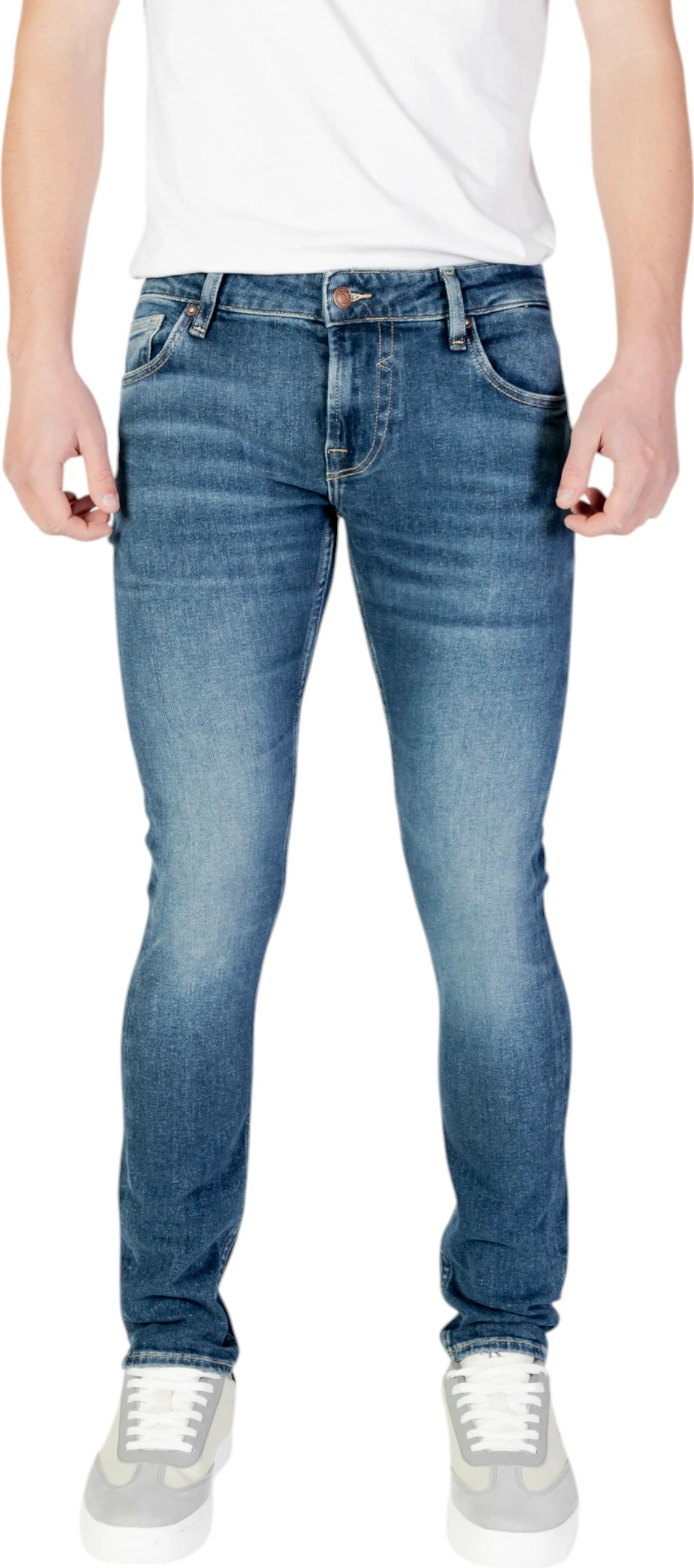 Xhinse skinny për meshkuj Guess Miami M2YAN1 D4Q42, denim i errët