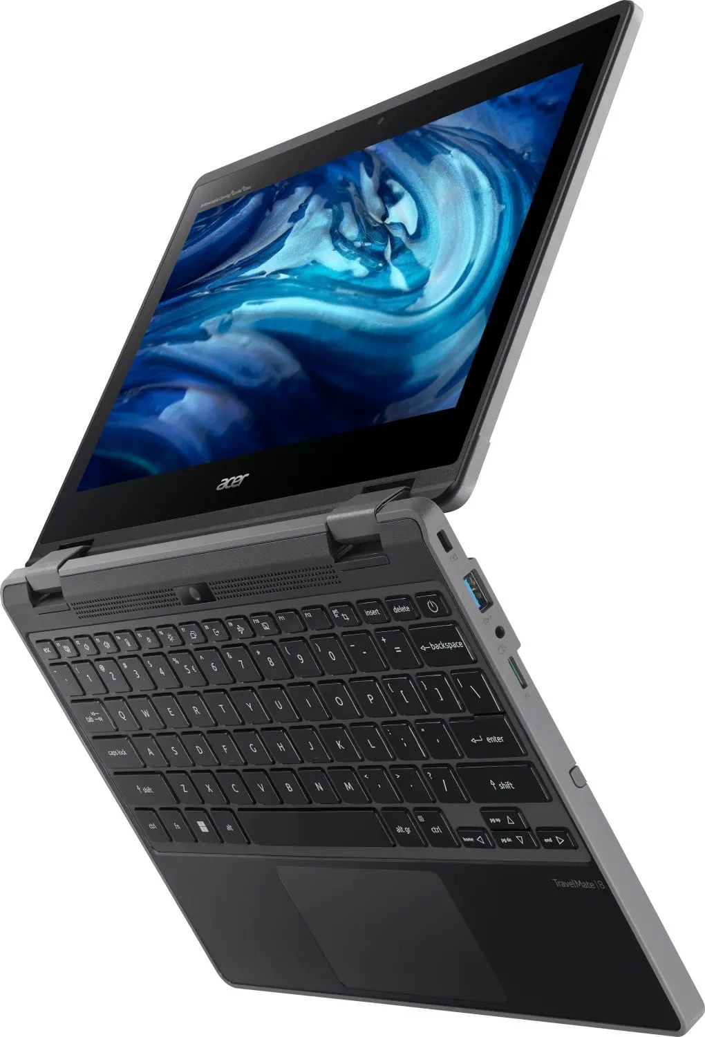 Kompjuter portativ konvertues Acer TravelMate B3 Spin N200, 8GB RAM, 256GB SSD, 11.6" Full HD, gri