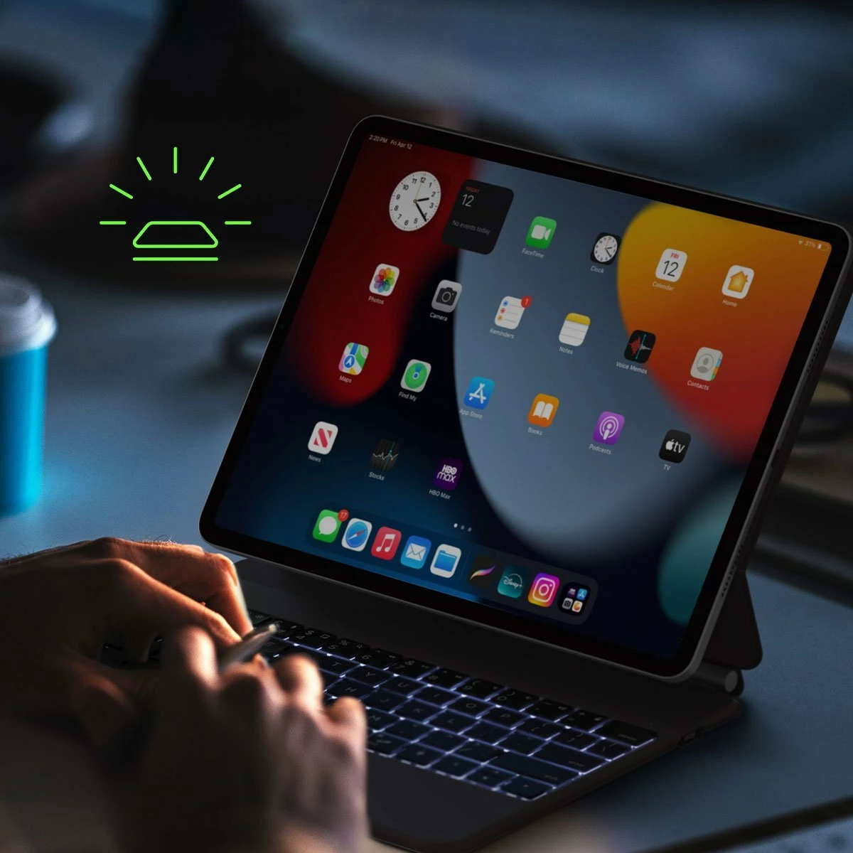 Mbështjellës me tastierë Belkin BBZ003DU-V1 për iPad Pro 12.9", i zi