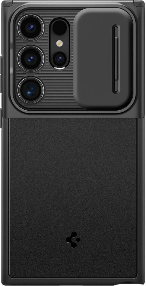 Mbështjellës Spigen Optik Armor për Samsung Galaxy S24 Ultra, i zi