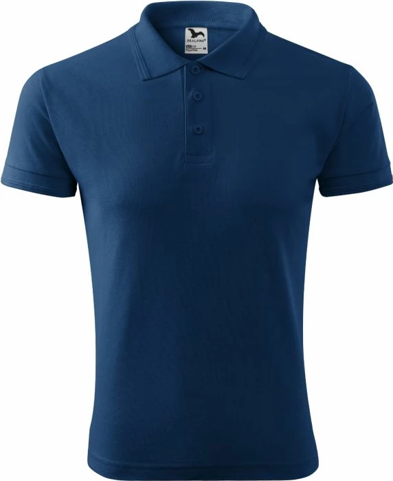 Polo maicë Malfini për meshkuj, blu [Madhësia: S]