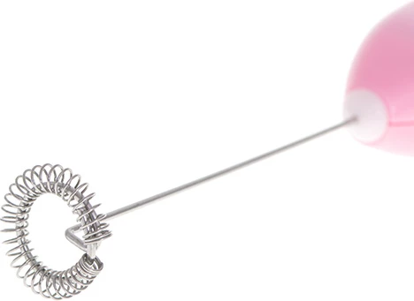 Shkumues qumështi, Adler, MS 4493, çelik inoks, me bateri 2xAA, rozë