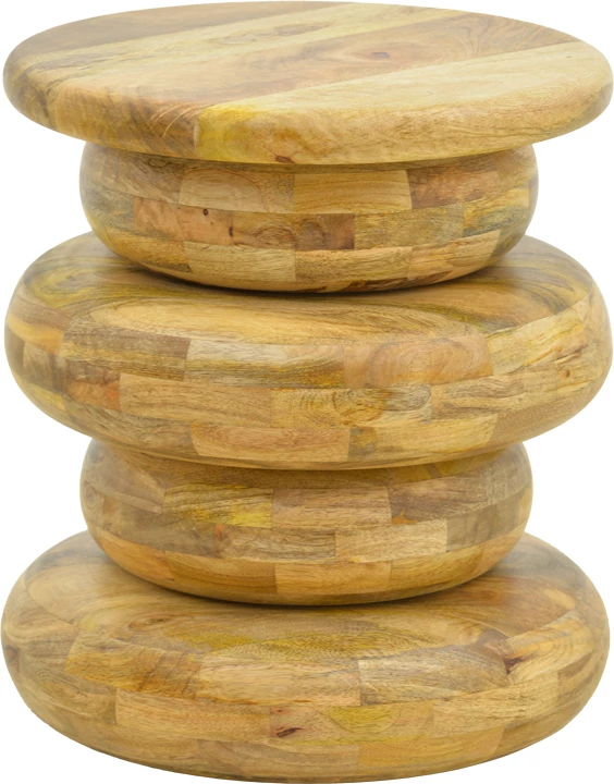 Tavolinë anësore Circena, dru mango natyral, 40x45cm