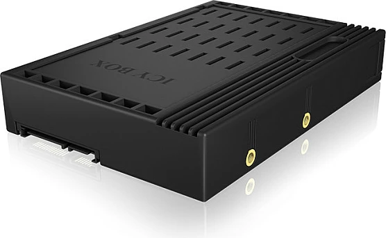 Kornizë HDD ICY BOX IB-2536STS, universal, plastikë, 2.5" në 3.5", e zezë