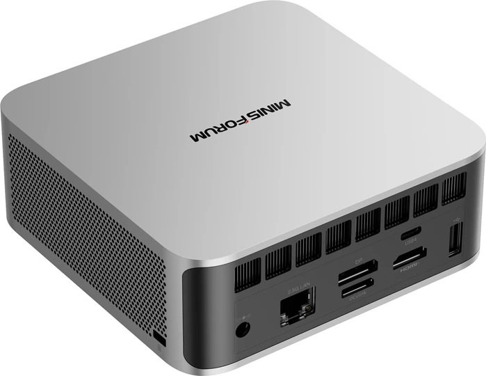 Mini PC, Minis Forum, M1 Pro-125H, Intel Core Ultra 5 125H, deri 128GB DDR5 5600, 2x M.2 NVMe PCIe 4.0, USB4/HDMI/DP, Wi‑Fi 7 LAN 2.5G, barebone, argjendtë