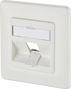 Prizë muri Keystone METZ CONNECT, 1 port, montim nën suva (UP), e bardhë