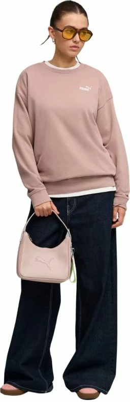 Duks për femra Puma ESS Small No. 11 Logo Relaxed Crew, rozë