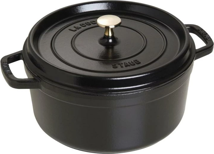 Tenxhere gize Staub Cocotte 40509-310-0 26 cm 5.2 L, e zezë