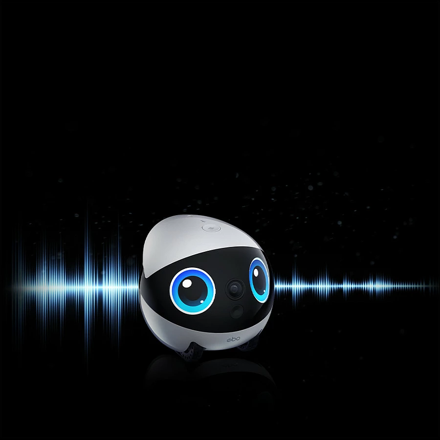 Robot për kafshë Enabot EBO Air 2 Plus, Kamera 3K, Wi‑Fi 5GHz, Night Vision, 5000mAh, bardh/zi