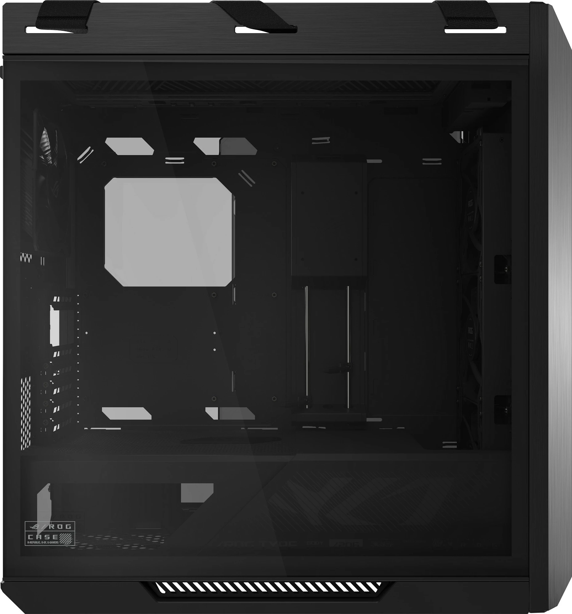 Kasë ASUS ROG Strix Helios II GX601S, Midi Tower, Tempered Glass, RGB, e zezë