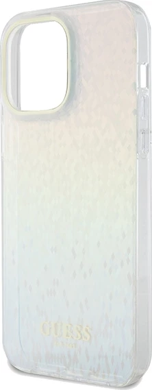 Mbështjellës Guess IML Faceted Mirror Disco Iridescent për iPhone 13 Pro Max, shumëngjyrësh