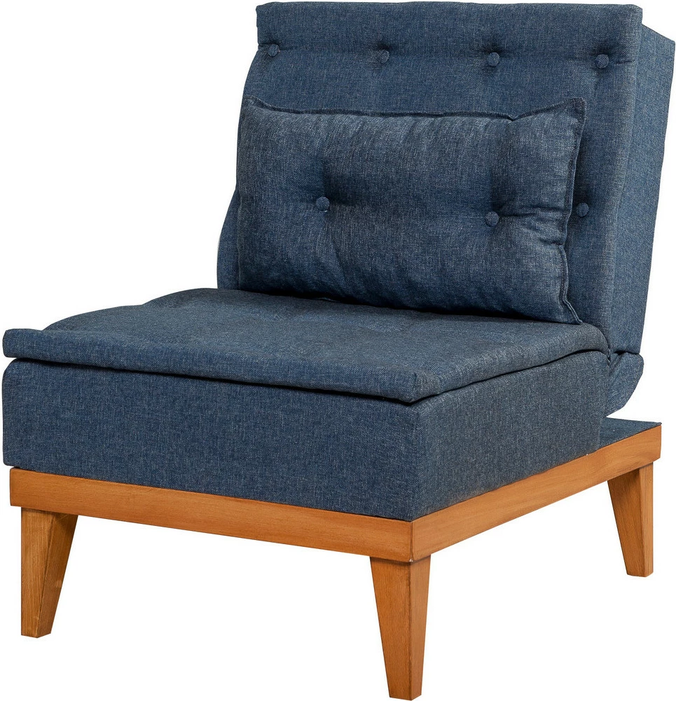 Set divan-krevat Atelier del Sofa, ngjyrë kaltër e errët, Fuoco-TKM06-1048