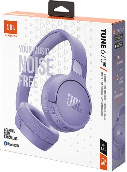 Kufje wireless over-ear JBL Tune 670NC, Bluetooth 5.3, ANC, 70h bateri, vjollcë