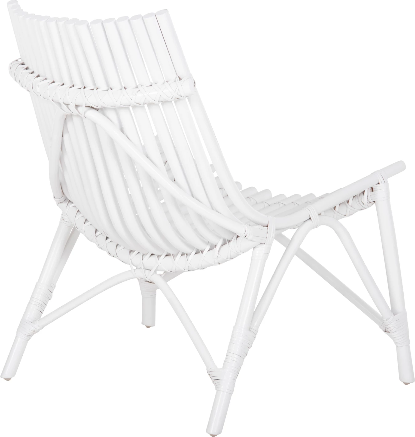 Karrige për jashtë CELLION FH9812.03, shkopinj rattan, ngjyrë e bardhë, 76x72x83H cm