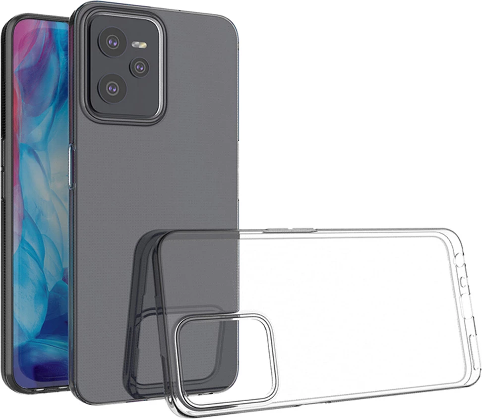 Mbështjellës Hurtel Ultra Clear 0.5mm për Realme C35, Transparent