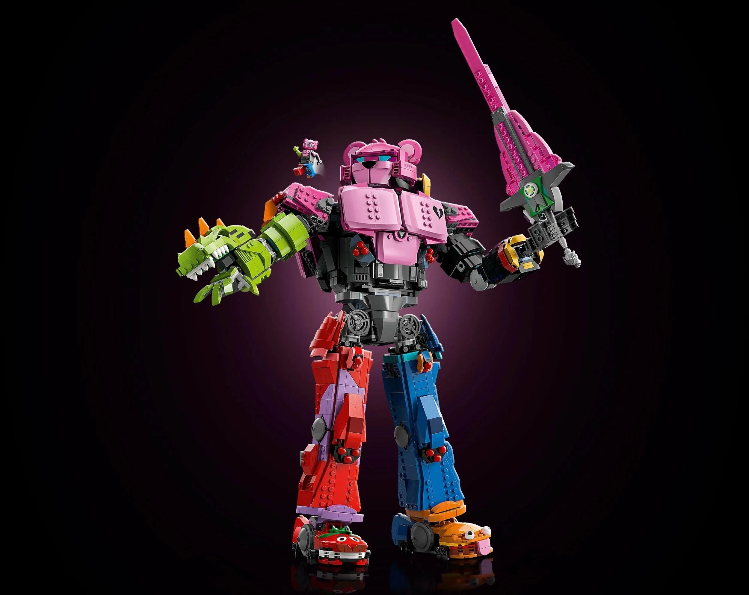 Set LEGO Fortnite Mech Team Commander 77078, 2503 copë, 45 cm, shumëngjyrësh