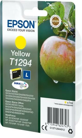 Kartush boje, Epson T1294 (C13T12944012) origjinal, DURABrite Ultra, e verdhë